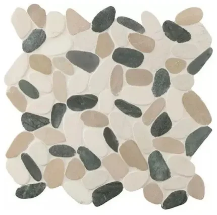 Metropolitan Pebble 11.81X11.81 Marble Mosaic, (4x4 or 6x6) Sample