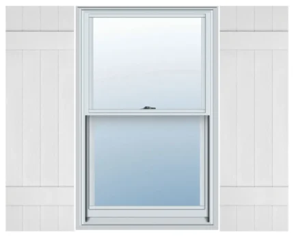 Mid-America, Standard Size Four Board Joined Shutters, Bright White, 39" x 14"