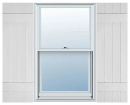 Mid-America, Standard Size Four Board Joined Shutters, White, 31" x 14"