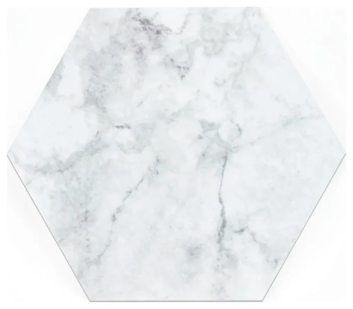 Milena Peel & Stick Hexagon Floor Tiles, Sample - Image 1
