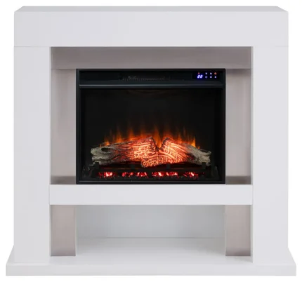 Mirage Stainless Steel Electric Fireplace