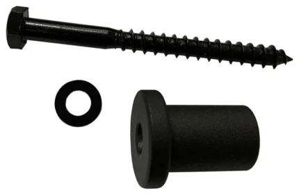 Miseno MBDH4695 Barn Door Flat Rail Standoff, Black
