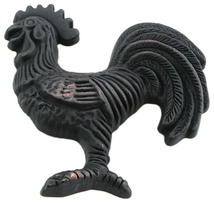 MNG Hardware 2 1/4" Rooster - Right Cabinet/Left Facing - Oil Rubbed Bronze - Image 1
