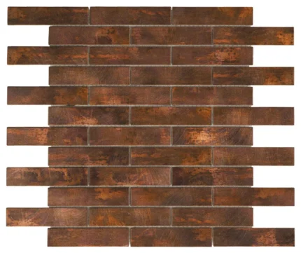 Modket Antique Copper Color Metal Mosaic Tile Kitchen Backsplash TDH244AC