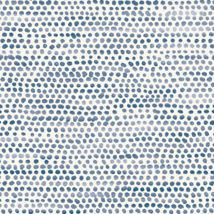 Moire Dots Peel and Stick Wallpaper, Blue Moon, Sample