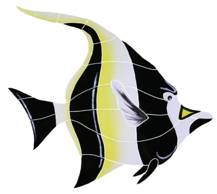 Moorish Idol Ceramic Swimming Pool Mosaic 14"x15"