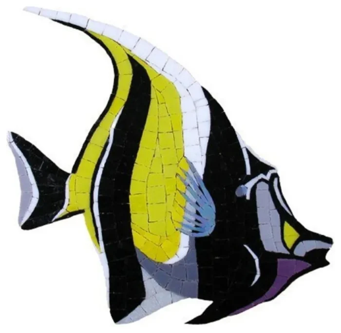 Moorish Idol Glass Swimming Pool Mosaic - Image 1
