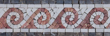 Mosaic Border, Abstract Keys, 12"x4"