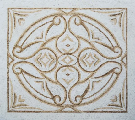 Mosaic Floor Tile, Jessa, 35"x39"