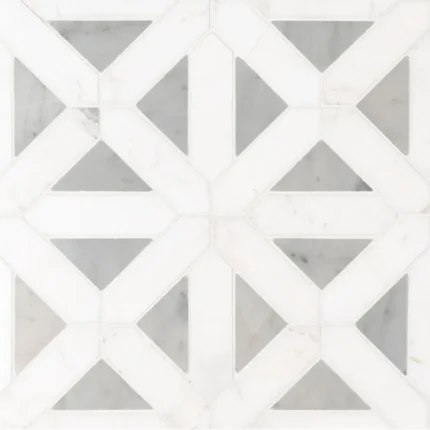 MSI SMOT-BIANDOL-GEOP Bianco Square Floor and Wall Tile - White
