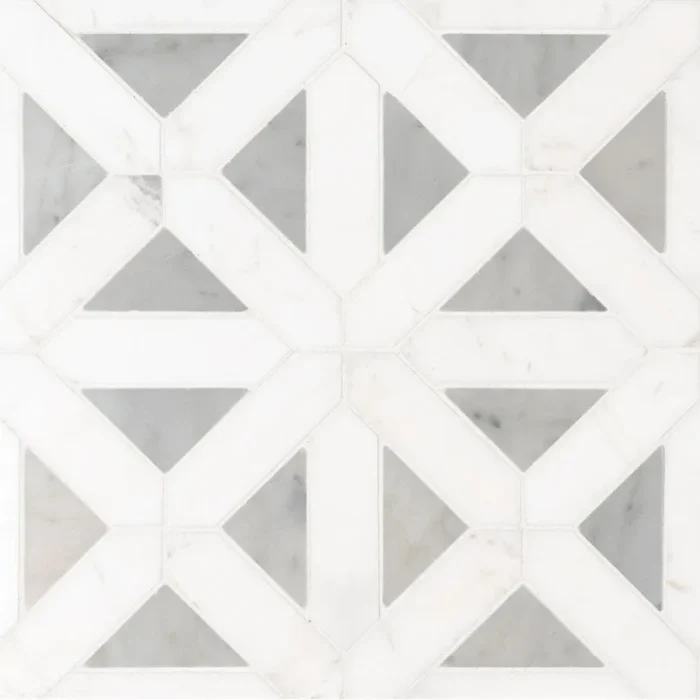 MSI SMOT-BIANDOL-GEOP Bianco Square Floor and Wall Tile - White - Image 1