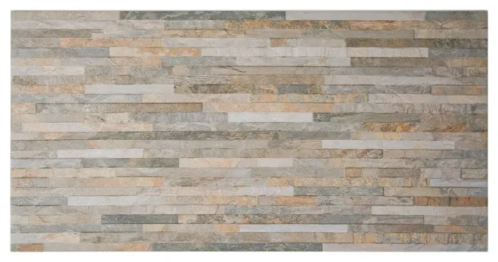 Muro Ardesia Porcelain Wall Tile, Ocre, Sample - Image 1