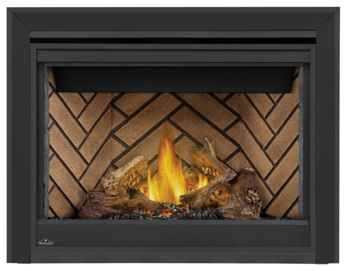 Napoleon B42NTRE Ascent NG Fireplace in Black, Electronic Ignition - Image 1