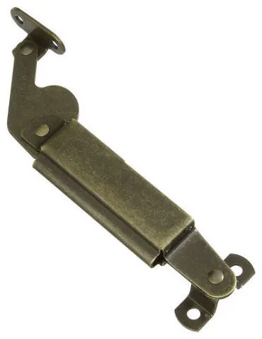 National Hardware Left Handed Friction Lid Support, 5-1/2", Antique Brass
