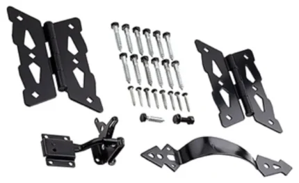 National Hardware N109-300 Decorative Butterfly Gate Kit, Black