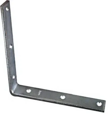 National Hardware N220-178 Corner Iron, 8"x1-1/4", Zinc Plated