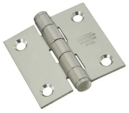 National Hardware® N276-964 Square Corner Door Hinge, 2" x 2", Stainless Steel