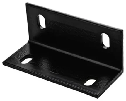 National Hardware® N351-493 Wide Corner Brace, Black, 6.6" x 3" x 1/4"