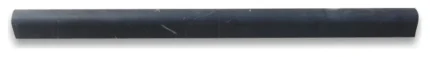 Nero Marquina Black Marble 5/8x12 Pencil Liner Edge Trim Molding Honed, 1 piece