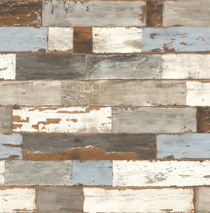 NextWall Colorful Shiplap Peel and Stick Wallpaper - Image 1