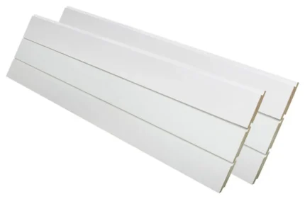 Nickel Gap Shiplap Wood Board White 9/16"x7.25"x7', 6-Piece Box