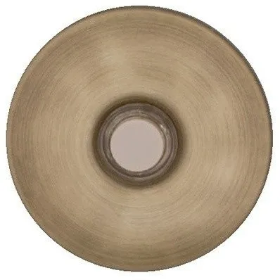 NICOR ECSBAB Prime Chime Lighted Stucco Button in Antique Brass