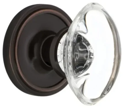 Nostalgic Warehouse CLAOCC_PRV_234_NK Vintage Oval Egg Clear - Timeless Bronze