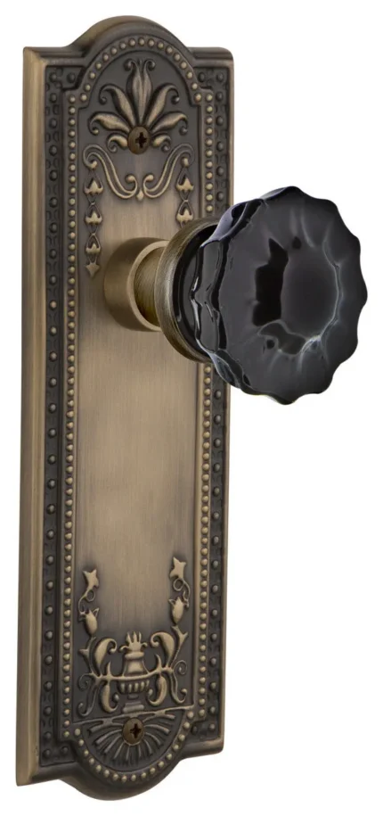Nostalgic Warehouse MEACRB_PSG_238_NK Meadows Solid Brass Rose - Antique Brass