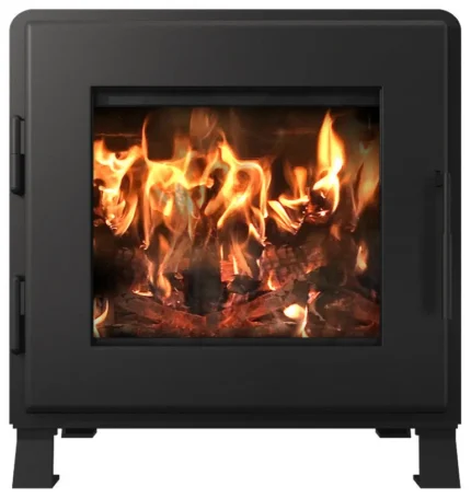 Nova Wood Stove, Satin Black