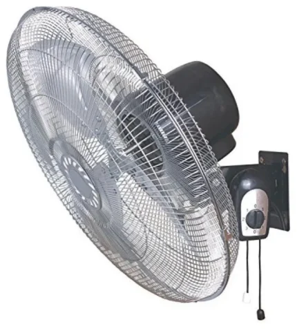 Optimus 18" Industrial Grade High Velocity Oscillating Wall Fan, Chrome Grill