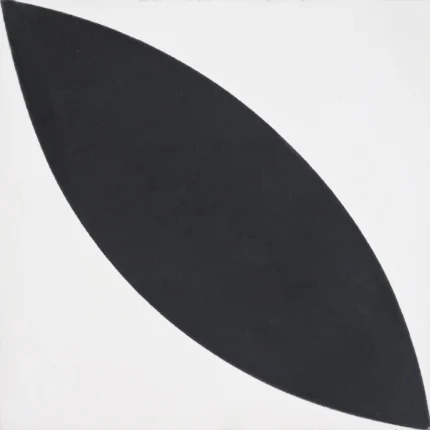 Orient Handmade Cement Tile, Black/White,Sample