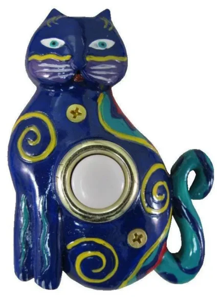 Painted Cat Doorbell