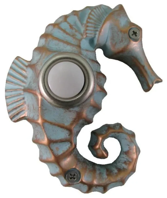 Painted Seahorse Doorbell - Image 1