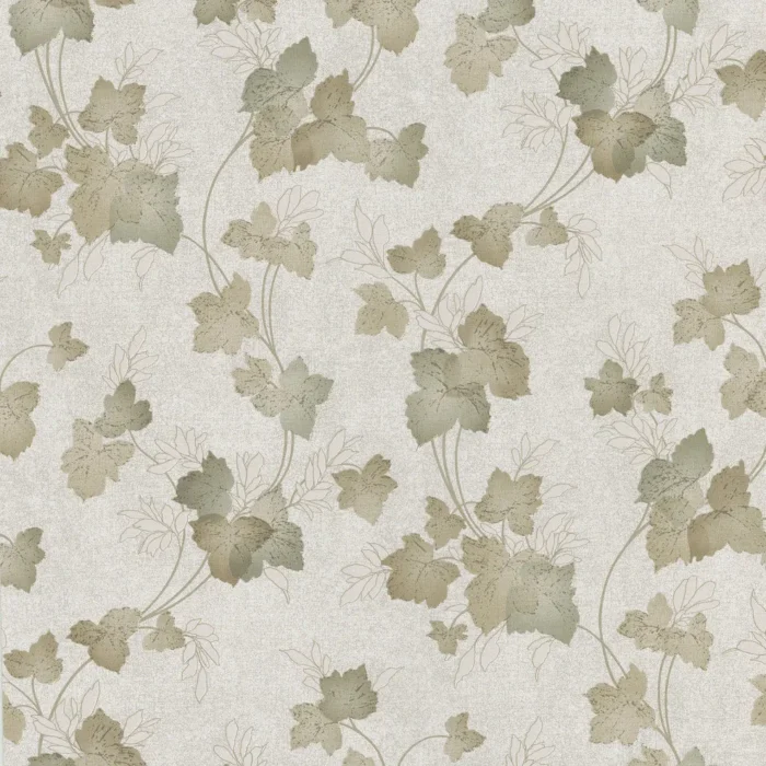 Palmate Brown Leaf Wallpaper, Sample - Image 1