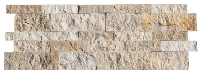 Philadelphia Travertine Ledger Panel Split Face 7.25"x19.75"x3/4" 90 sqft boxed - Image 1