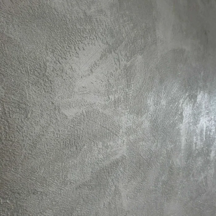 Plain Gray metallic industrial wallpaper, 27 Inc X 33 Ft Roll - Image 1