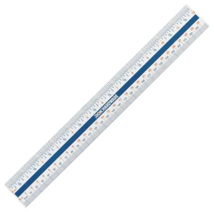 Plastic Flexi 12" Easy To Read English 300mm Ruler, 50 Pack