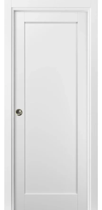 Pocket Door | Quadro 4111 White Silk | Sample of Color