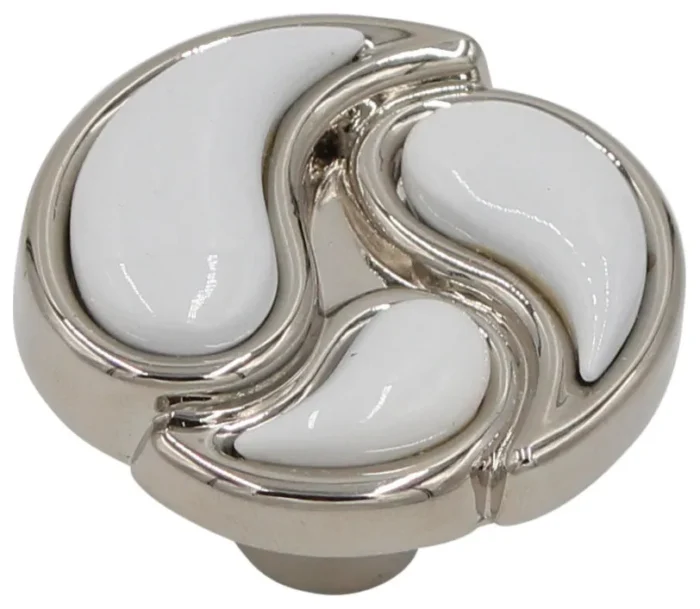 Polished Nickel with White Inlay - Image 1