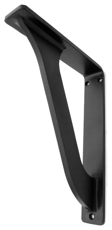 Portland Metal Shelf Brackets 10" x 12" | Finish: Blackend Steel