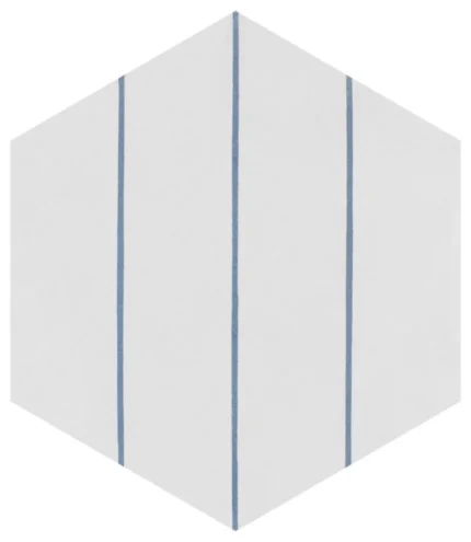 Porto Savona Hex Floor and Wall Tile, Niagara, Sample