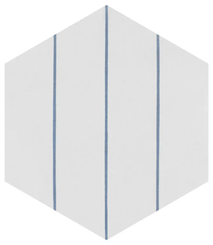 Porto Savona Hex Floor and Wall Tile, Niagara, Sample - Image 1