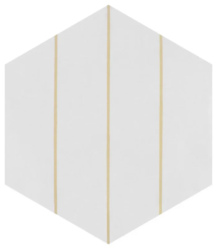 Porto Savona Hex Porcelain Floor and Wall Tile, Dandelion - Image 1