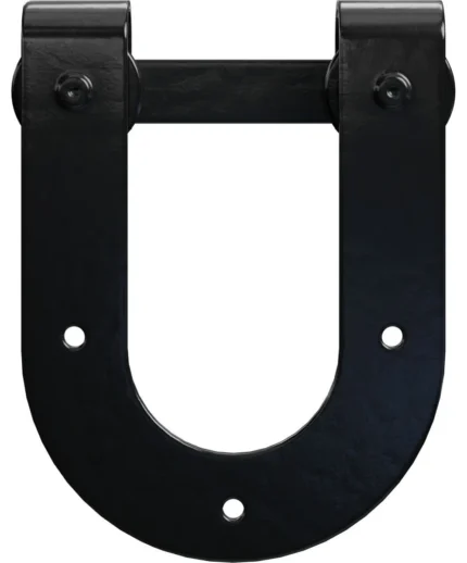 Premium Horseshoe Roller Hanger w/ Bolts for Barn Door, Black