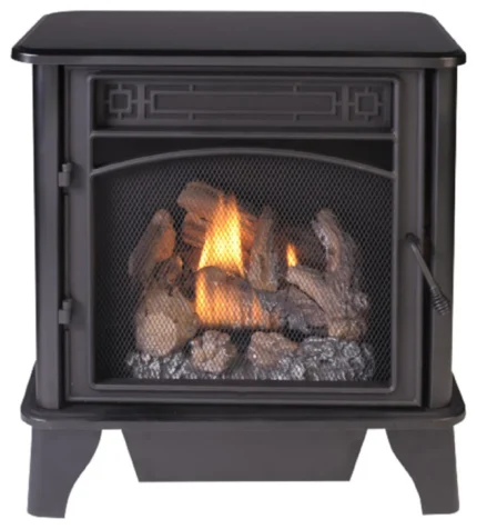 ProCom Dual Fuel Ventless Gas Stove 3-Sided - 23,000 BTU, T-Stat