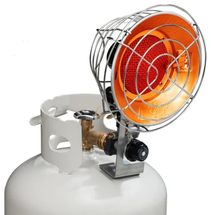 ProCom Tank-Top Propane Heater, Single Burner, 15,000 BTU, PCTT15