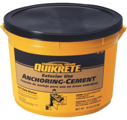 Quikrete® 124511 Commercial Grade Exterior Use Anchoring-Cement, 10 Lbs