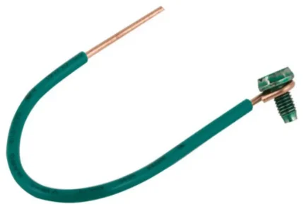 RACO 8983-1 Pigtail and Grounding Screw #12, 6", Green, 10-Pack