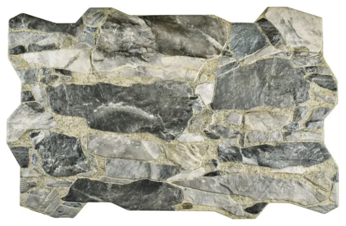 Rambla Porcelain Floor and Wall Tile, Grafito, Sample - Image 1