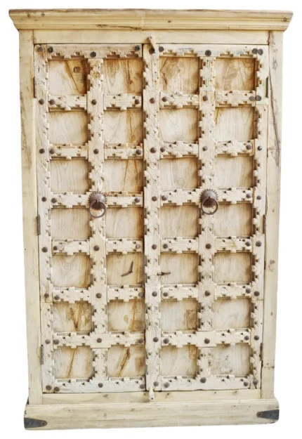 Raw Old Door Cabinet